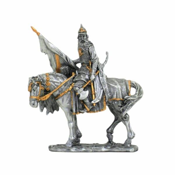 Figurine Guerrier Viking sur son Cheval