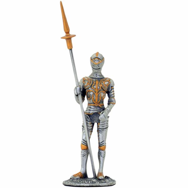 Figurine Chevalier en Armure avec sa Lance