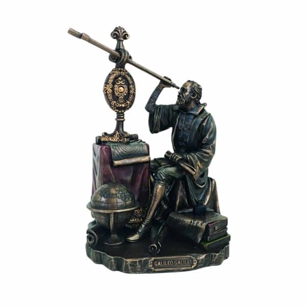 Figurine Galilée avec Telescope - 21 cm