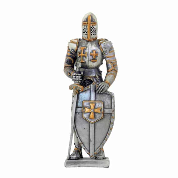 Figurine de Chevalier Medieval en Etain