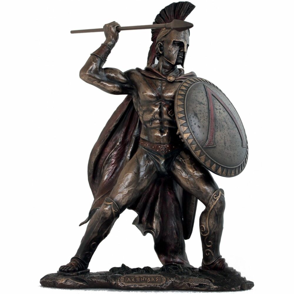 Figurine Leonidas avec Bouclier et Lance