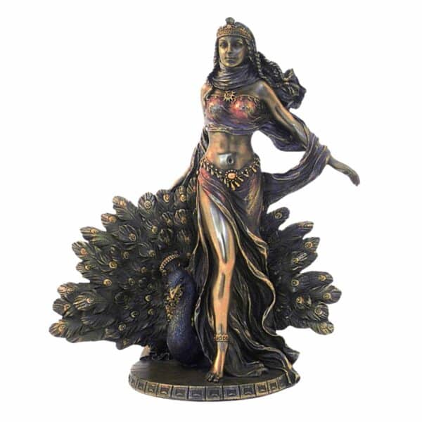 Figurine Hera avec Paon Deesse du Mariage