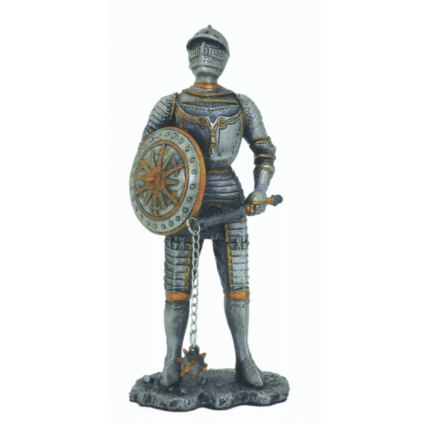 Figurine - Cavalier avec son fléau d'armes