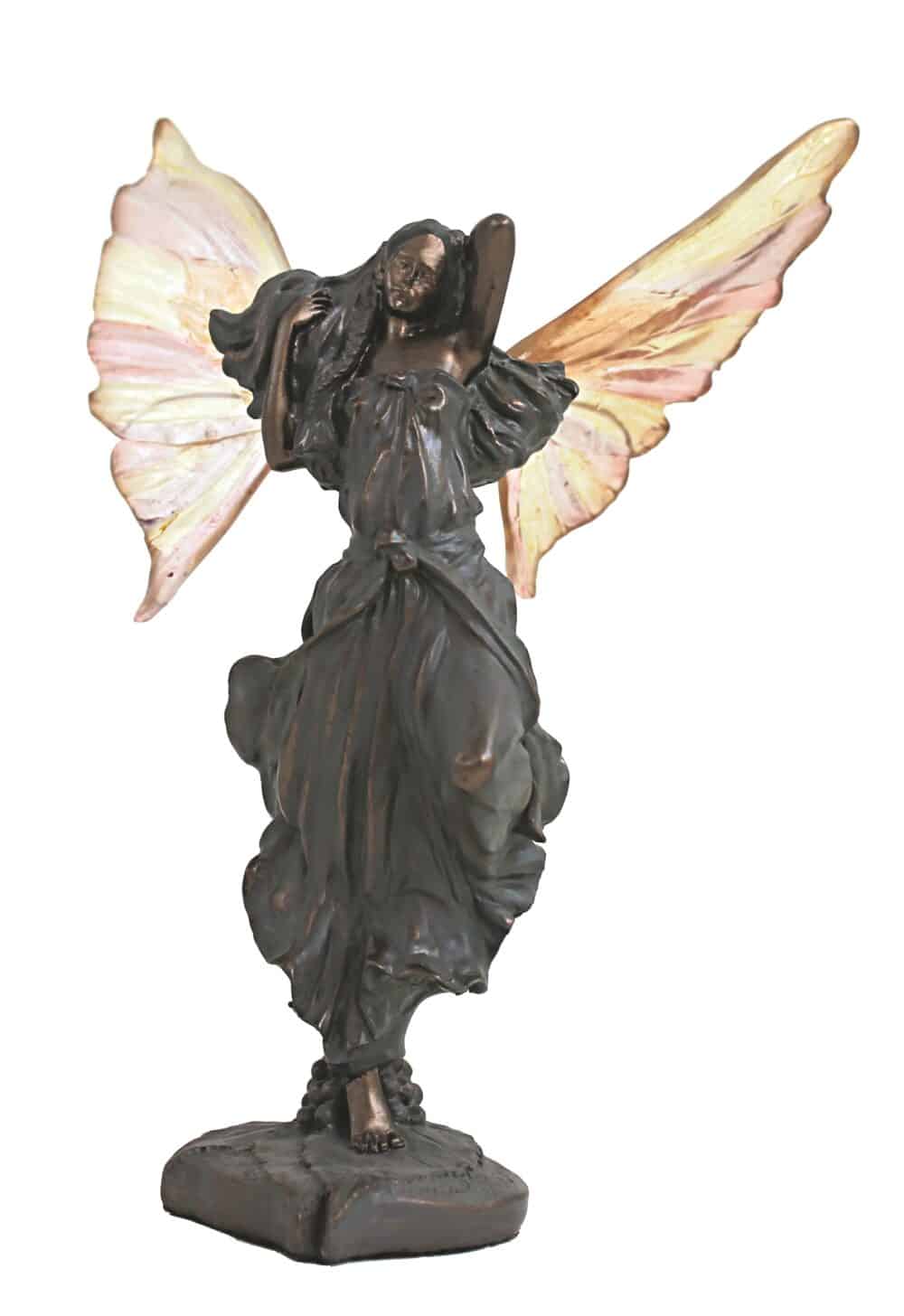 Statuette Fée Féminine en Resine avec Ailes Colorées - Décoration Féérique et Magique