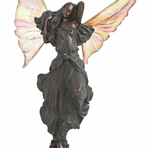 Statuette Fée Féminine en Resine avec Ailes Colorées - Décoration Féérique et Magique