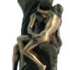 Statuette en Resine Finition Bronze "Le Baiser" - Sculpture Romantique d'Art Classique