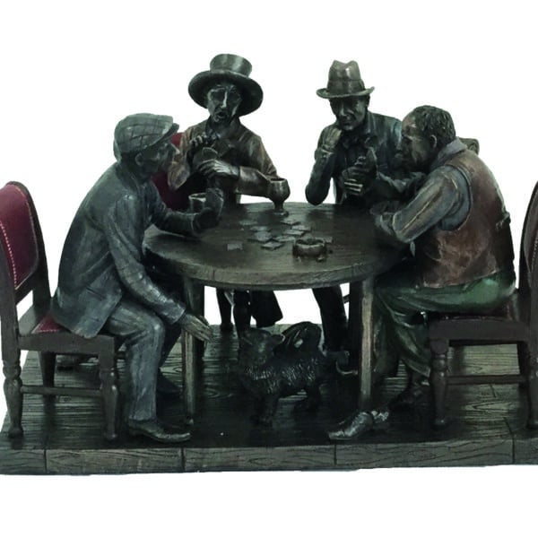 Statuette Poker entre Amis