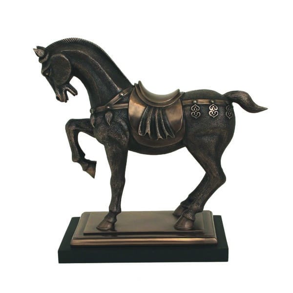 Statuette Cheval en Bronze - Sculpture Équine Élégante - Décoration d'Intérieur