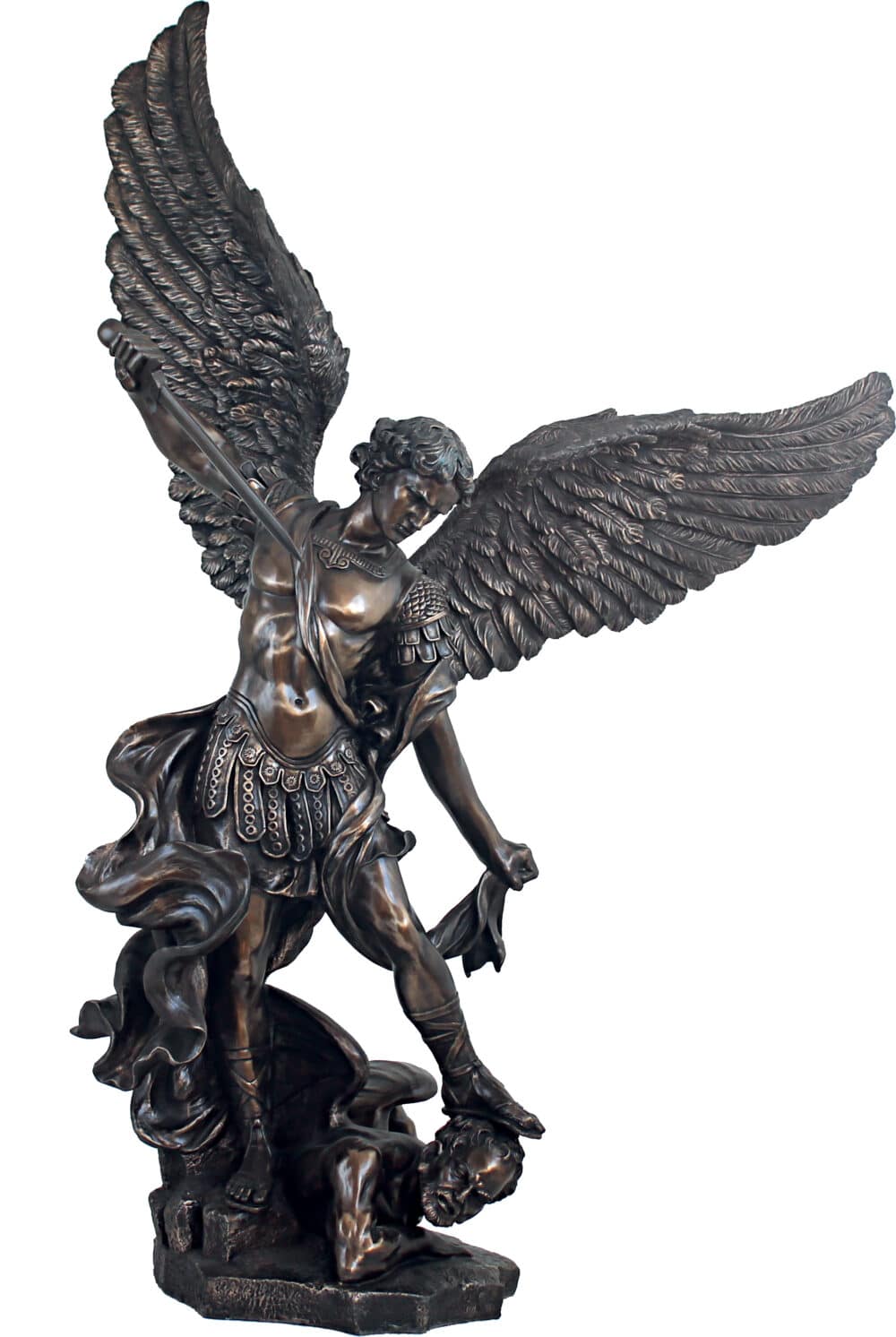 Statuette de l'Archange Saint Michel - Sculpture en Résine de 110 cm