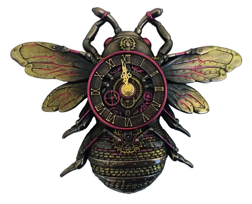 Statuette Steampunk Horloge Abeille