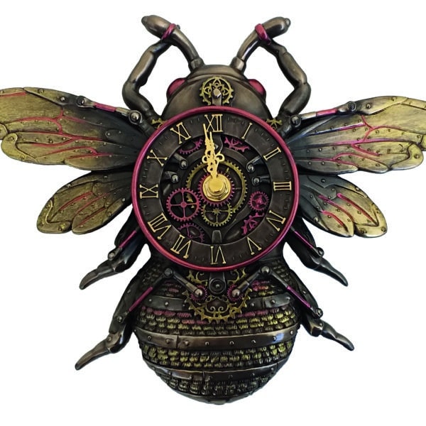 Statuette Steampunk Horloge Abeille