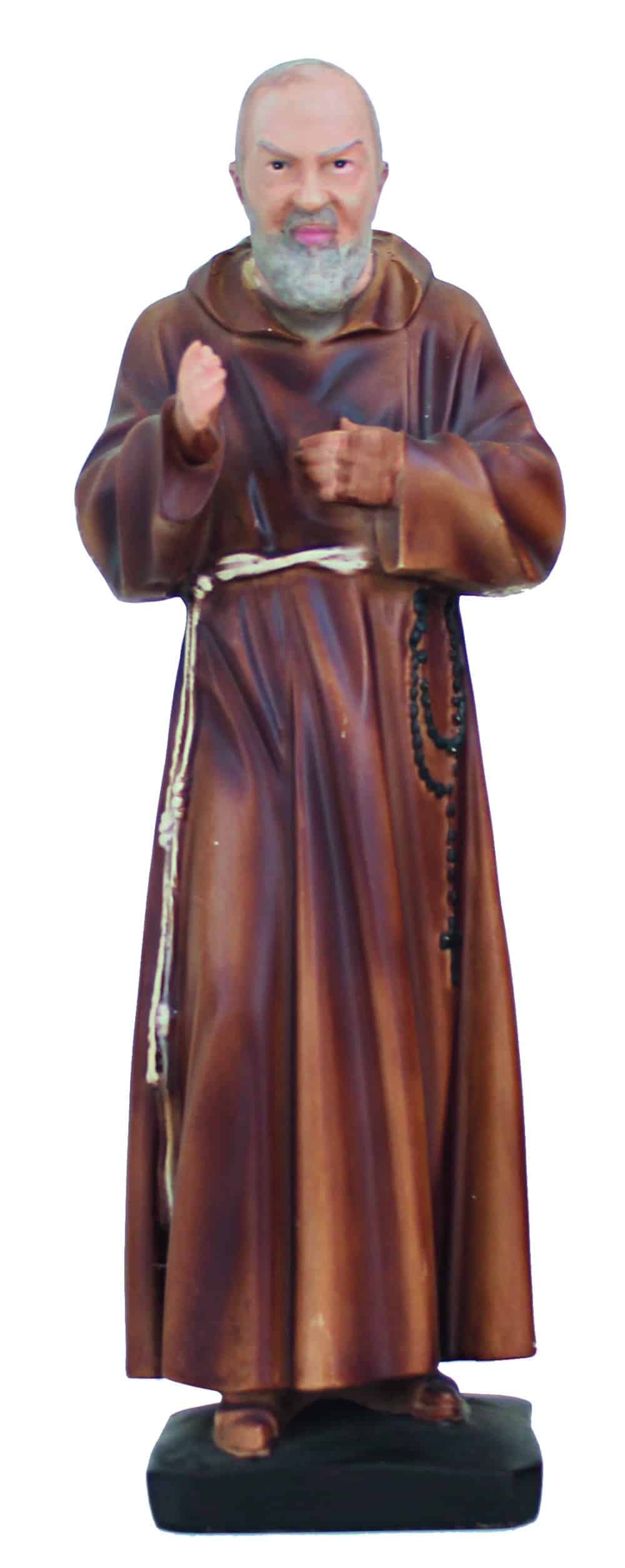 Statuette de Saint Padre Pio en Résine - Décoration Religieuse - 28 cm