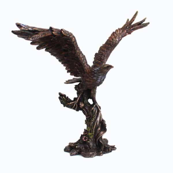 Statuette d'Aigle en Resine Finition Bronze