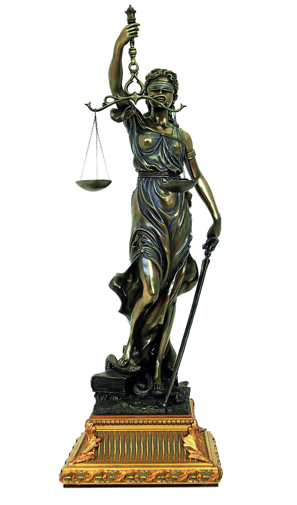 Statuette de la Justice en Résine Finition Bronze