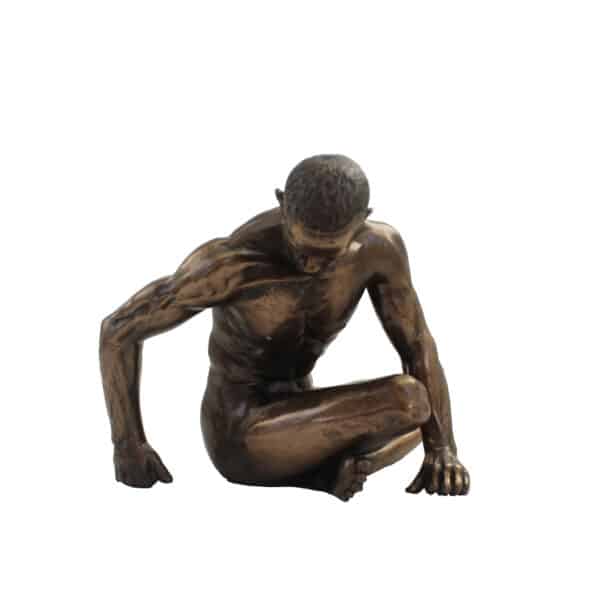 Statuette de l'Homme Ténacieux en Bronze - Sculpture Contemporaine