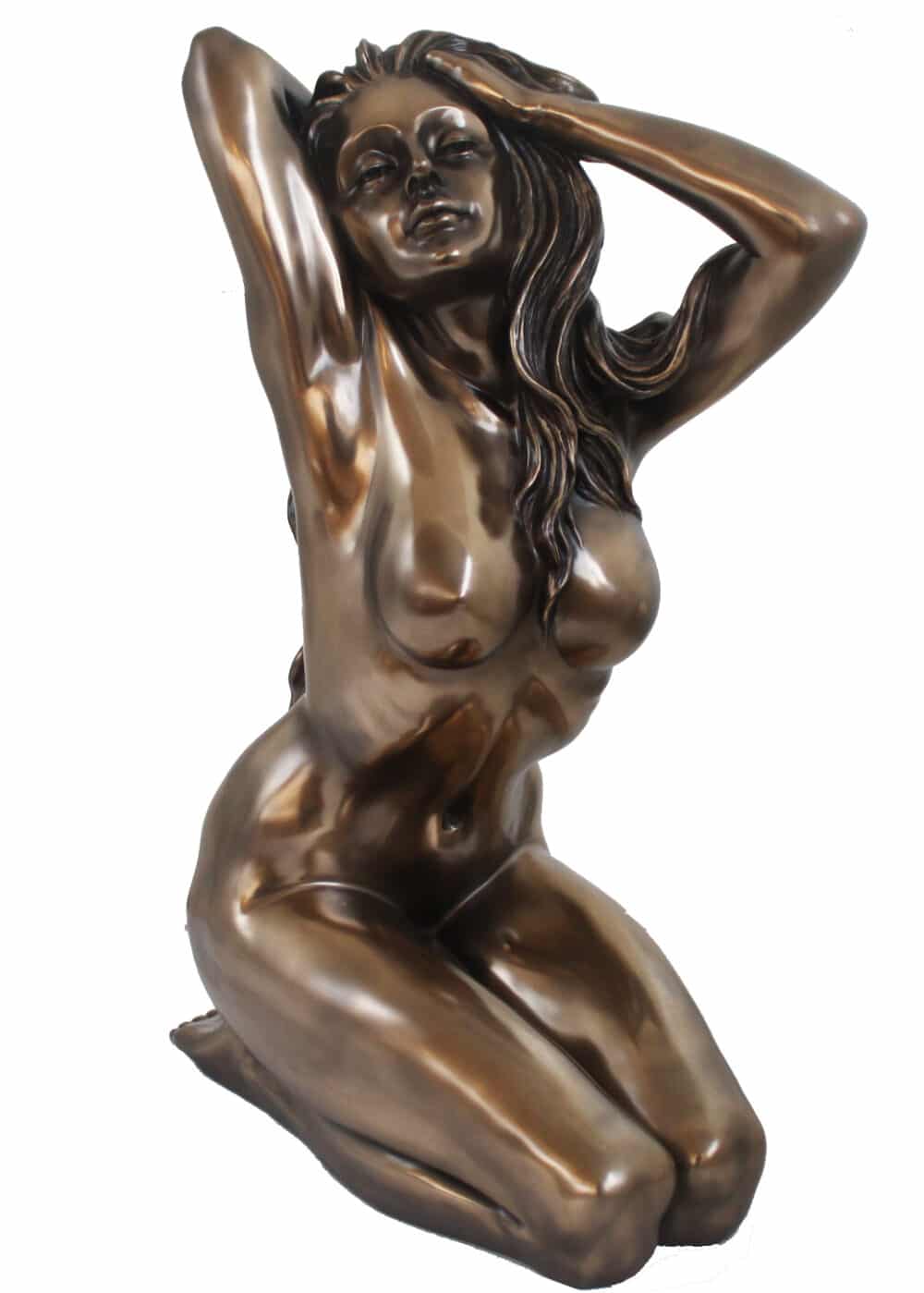 Statuette en Résine Finition Bronze - Femme Nue Sensuelle - Hauteur 66 cm