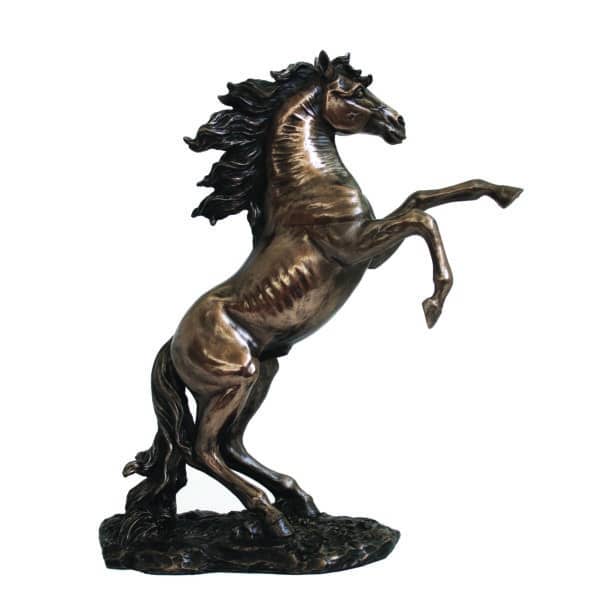 Statuette de Cheval Cabré - Sculpture Équine Élégante