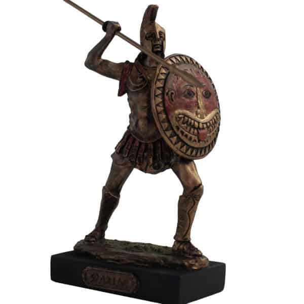 Statuette Guerrier Spartiate en Bronze - Figurine de Collection Historique