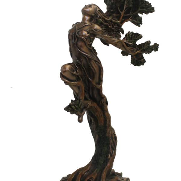 Statuette de Déesse Nature en Bronze – Sculpture Arbre de Vie